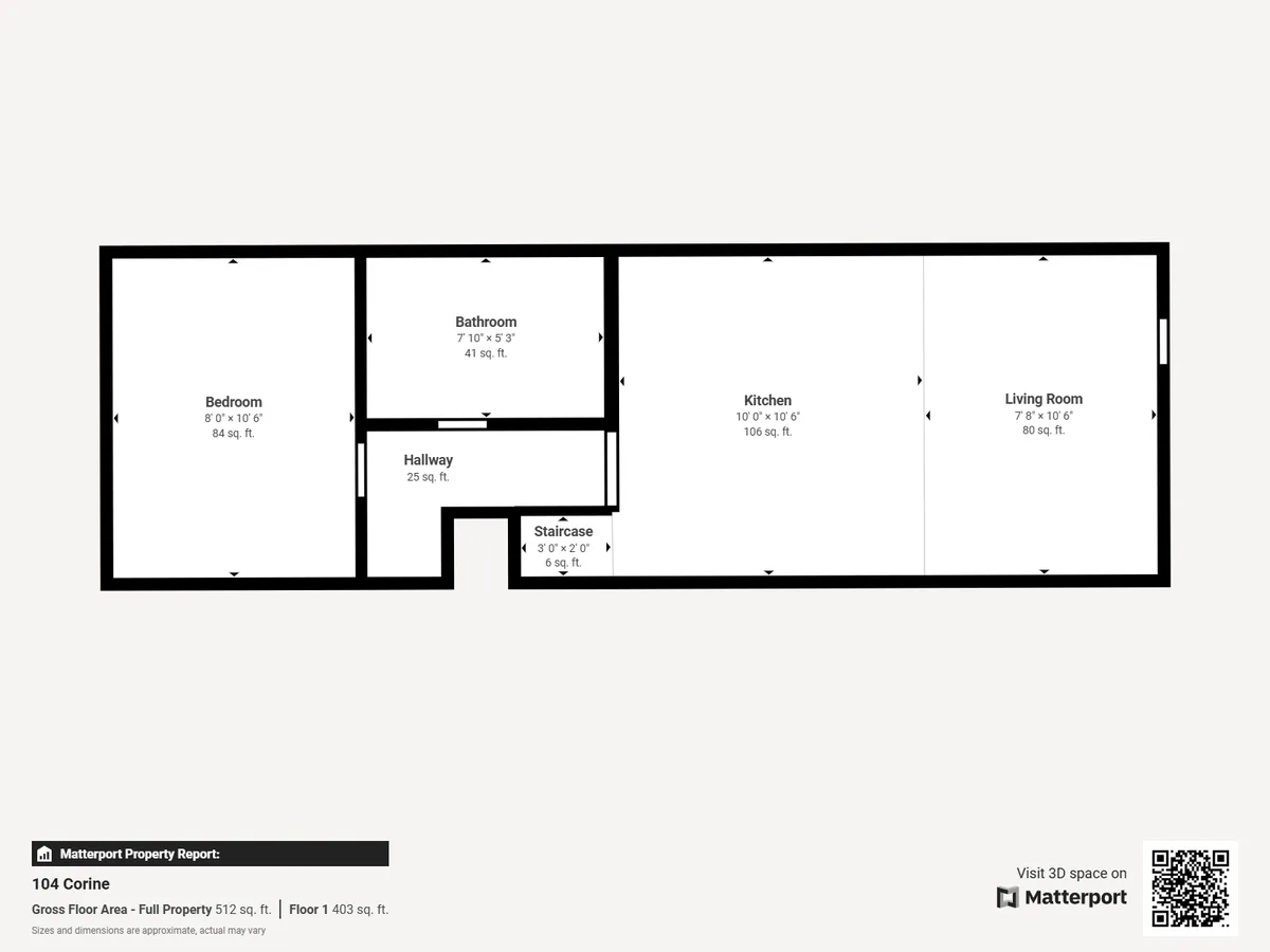 Villa 104: floor 1 plan