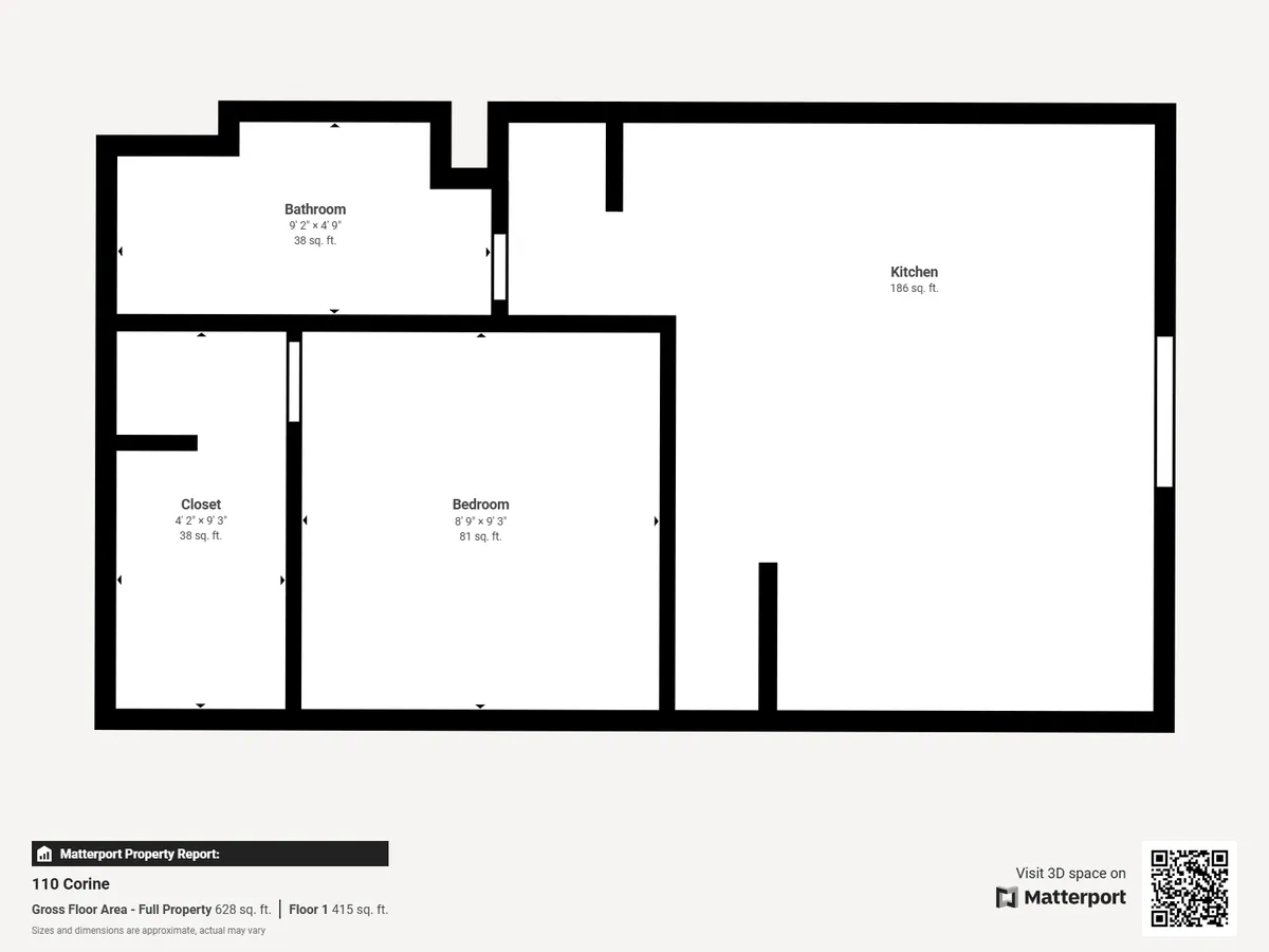 Villa 110: floor 1 plan